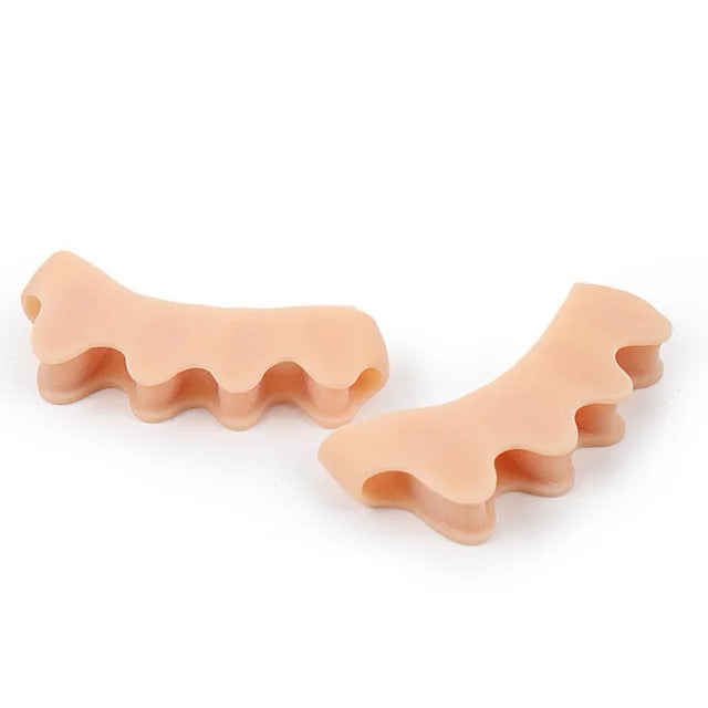 2Pcs=1Pair New Protective Toes Separator Suitable Bunion Corrector Material Soft Gel Straightener Spacers Stretchers Care Tool