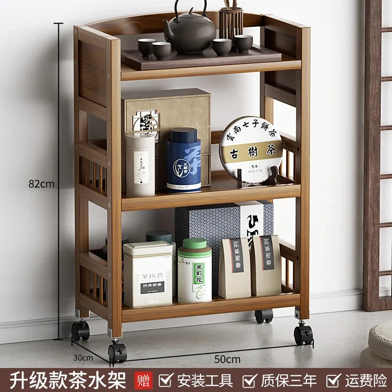 Multifunctional Living Room Center Table Drawer Design Bedside Table Universal Pulley Side Table All-match Scene Home Furniture