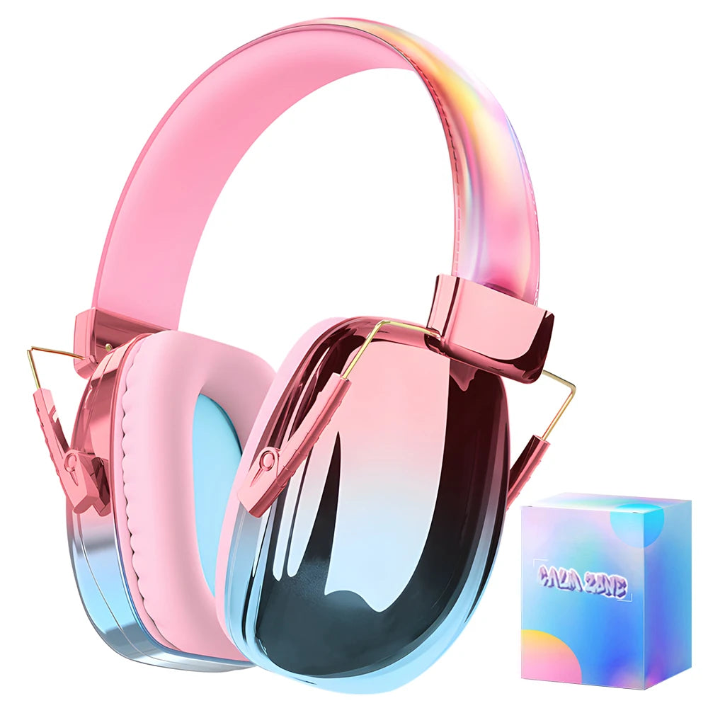 Fashionable Electroplated Earmuffs Kids Hearing protector Anti-noise Headphones For Autism children Ear Defenders Toddlers Gift