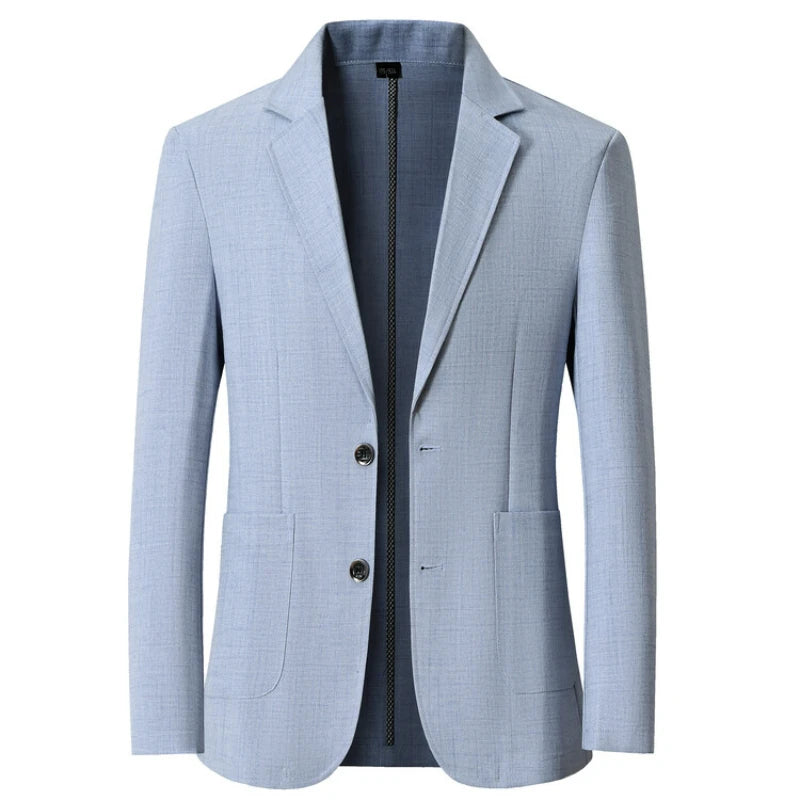 2024 New Men Sun-Proof Coat, Light and Breathable Summer Long-Sleeve Jacket S-4XL Daily Business Casual Suit