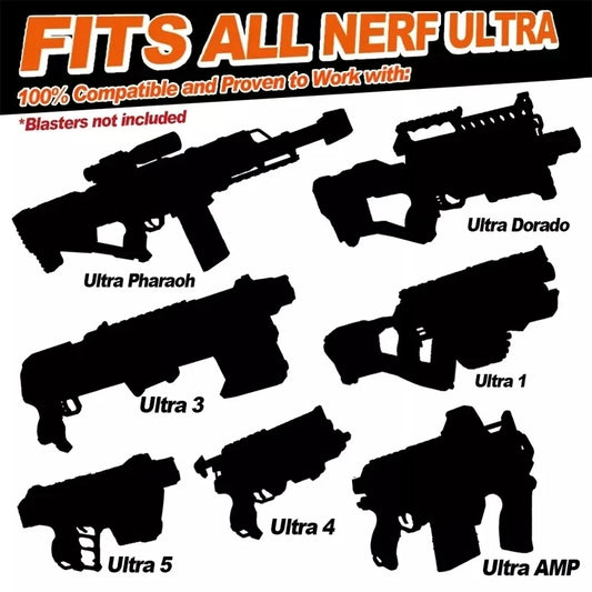 FRENSIT Black Bullets for NERF Ultra Toy Gun-Dart Refill Pack-The Ultimate in Dart Blasting-Compatible Only Ultra Blasters