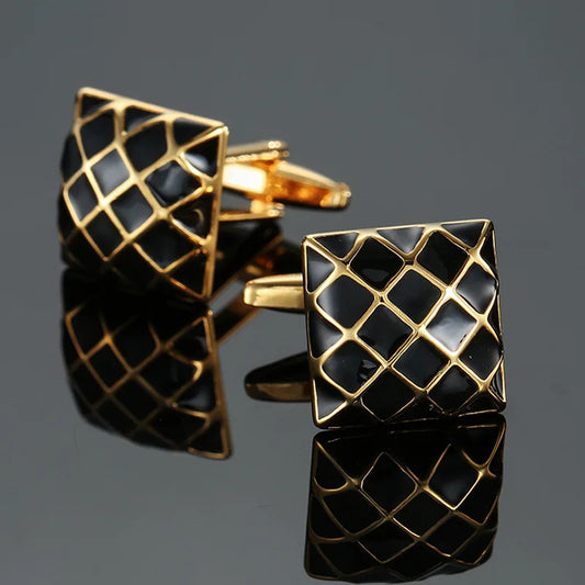 Cufflinks For Men Luxury Silvery Cuffs Retro Metal Cuff Links Mens French Square Button Shirts Business Jewelry Gift For Wedding