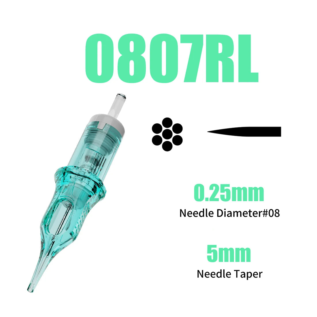Dragonhawk ALPHA Tattoo Cartridges Needles Supplies RL RM M RS for Tattoo Machine Gun Permanent Makeup or Body Art Given Tattoo