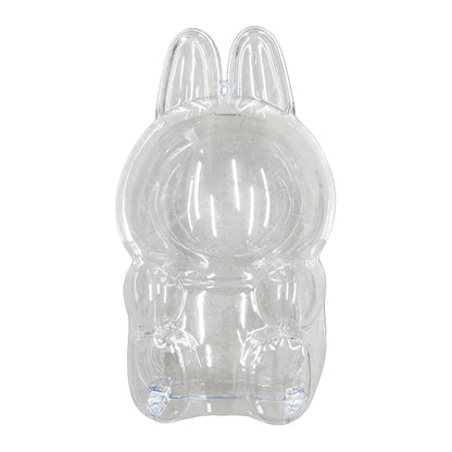For Labubu Transparent Protective Cover Dustproof Monster Toy Storage Case Cute Elf Plushie Display Cover for Holiday Gifts