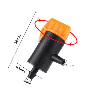 20Pcs 0~60L/0~40L Adjustable Dripper Micro Drip Irrigation Regulator Emitter Garden Folwer Bed Plant Succulent Flower Watering