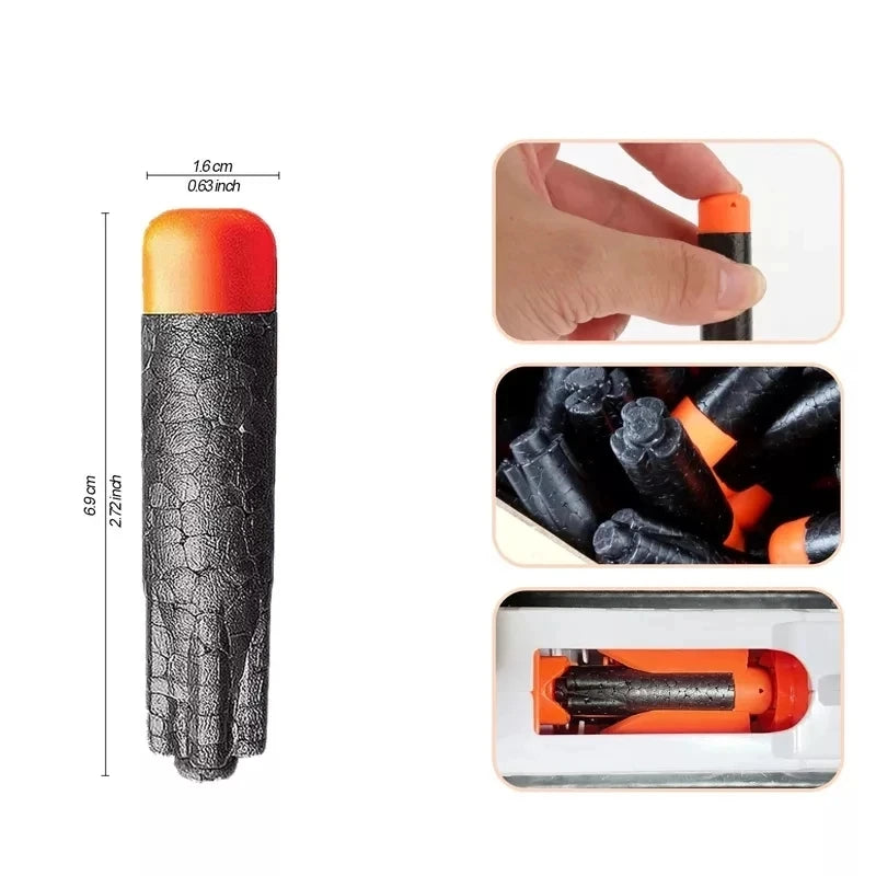 FRENSIT Black Bullets for NERF Ultra Toy Gun-Dart Refill Pack-The Ultimate in Dart Blasting-Compatible Only Ultra Blasters