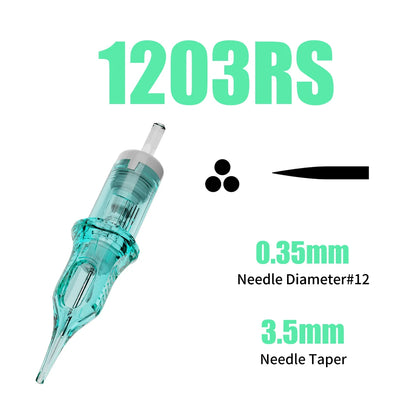 Dragonhawk ALPHA Tattoo Cartridges Needles Supplies RL RM M RS for Tattoo Machine Gun Permanent Makeup or Body Art Given Tattoo
