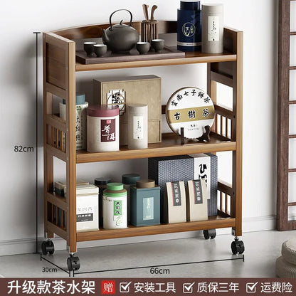 Multifunctional Living Room Center Table Drawer Design Bedside Table Universal Pulley Side Table All-match Scene Home Furniture