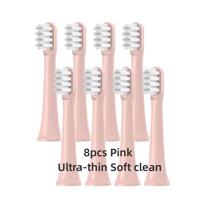 For XIAOMI MIJIA T100 Replacement Brush Heads Sonic Electric Toothbrush Vacuum DuPont Soft Bristle Suitable Nozzles