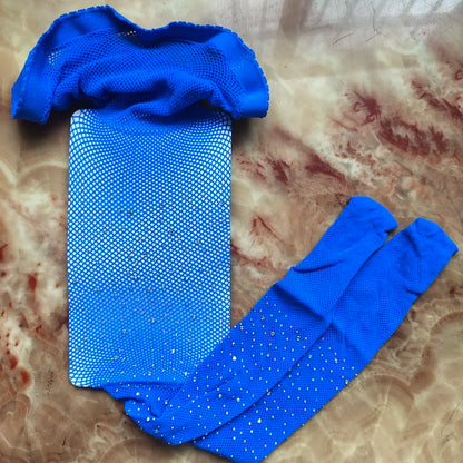 Summer Children's Tight Fitting Pantyhose Baby's Cute Sparkling Fishnet Diamond Pants Hollow Latin Dance Leggings Girl's Gift