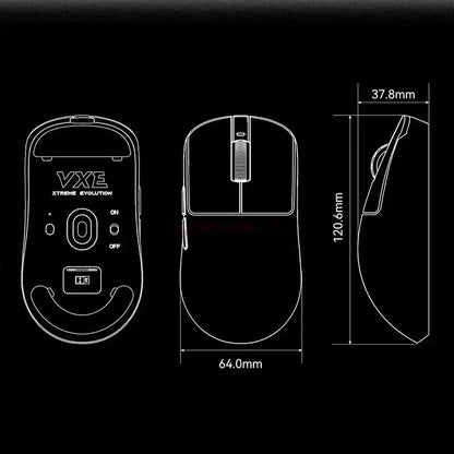 Vxe Dragonfly R1SE R1 R1pro R1ProMax Gaming Mouse Mouse Rechargeable Gamer Paw3395 Lightweight Ergonomic Wireless Mouse Esport