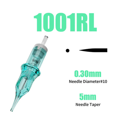 Dragonhawk ALPHA Tattoo Cartridges Needles Supplies RL RM M RS for Tattoo Machine Gun Permanent Makeup or Body Art Given Tattoo