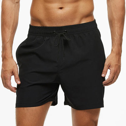 Escatch Brand 2025 Men's Stretch Swim Trunks Quick Dry Beach Shorts With Zipper Pockets and Mesh Lining