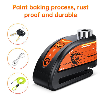 Extractme Motorcycle Alarm Disc Brake Lock 120dB Bicycle Wheel Disk Padlock Security Anti-Theft Lock Scooter Alarma Motocicleta