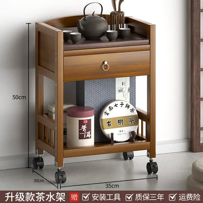 Multifunctional Living Room Center Table Drawer Design Bedside Table Universal Pulley Side Table All-match Scene Home Furniture