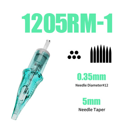 Dragonhawk ALPHA Tattoo Cartridges Needles Supplies RL RM M RS for Tattoo Machine Gun Permanent Makeup or Body Art Given Tattoo