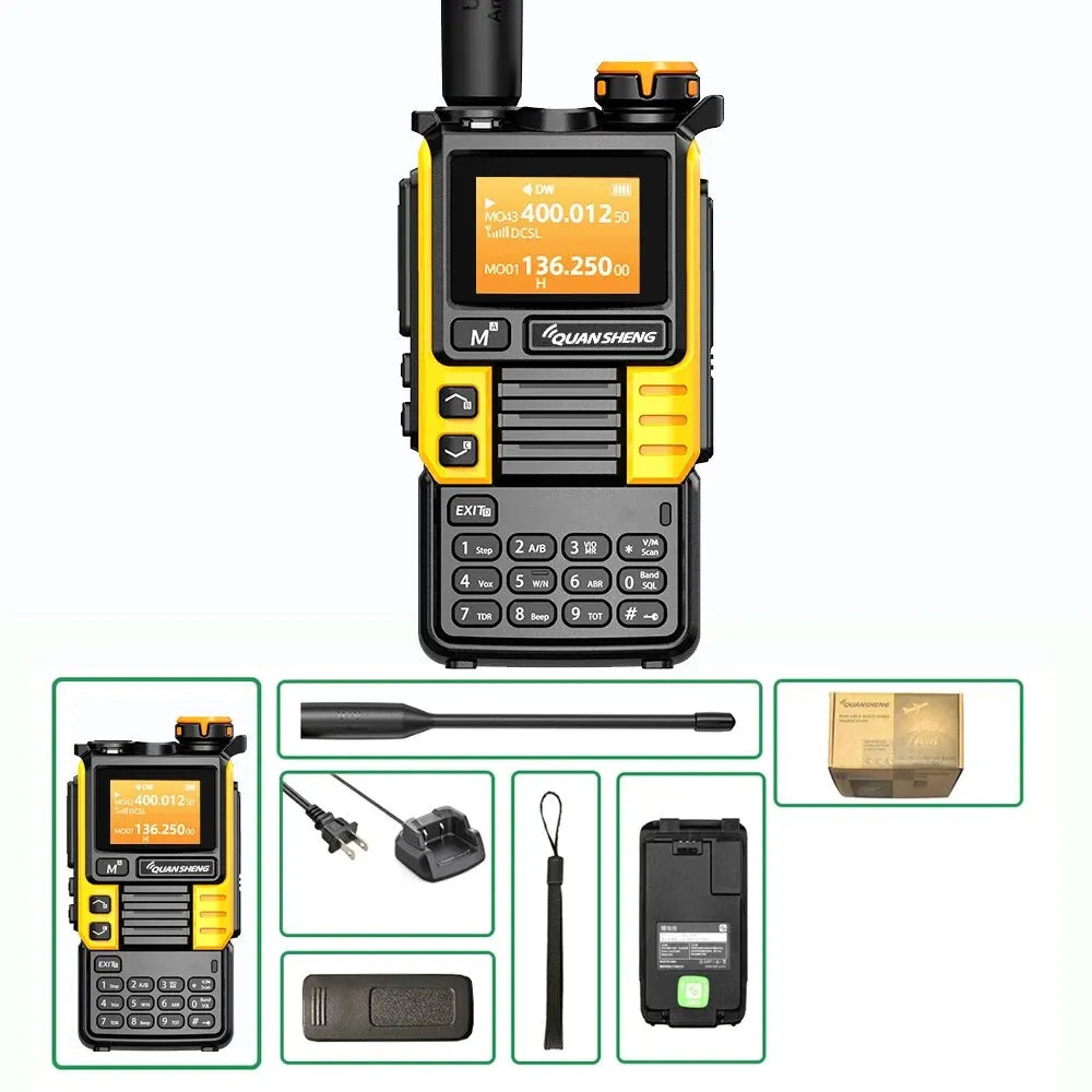Quansheng UV-K5 Upgrade UV-K5 (99) Interphone 5W Air Band Radio Tyep C Charging UHF VHF DTMF FM Scrambler NOAA Wireless Frequenc