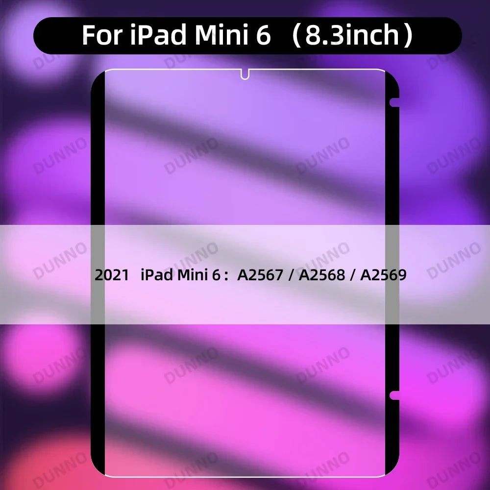 For 2024 iPad Air 11 13 M2 Pro 11 13 M4 Magnetic Paper Feel Film for 10th 9.7 5 6th 10.5 10.2 7 8 9th mini 45 6 Screen Protector
