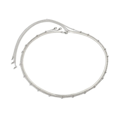 Ingemark Sexy Flat Snake Chain Waist Belly Belt for Women Summer Beach Bikinis Simple Body Chain Festival Jewelry Accessories