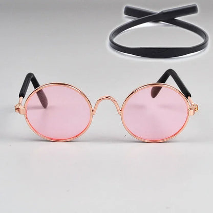 Cat Sunglasses Summer Outdoor Puppy UV Protection Sunglasses Dolls Sun Glasses Small Dog Cosplay Photo Props Cute Pet Sunglasses