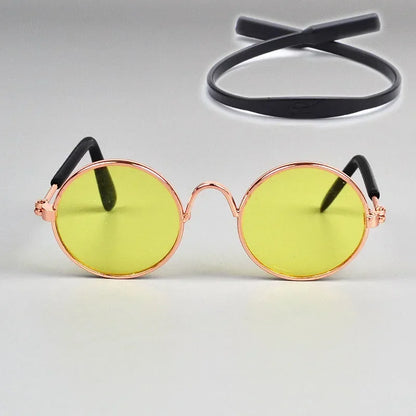 Cat Sunglasses Summer Outdoor Puppy UV Protection Sunglasses Dolls Sun Glasses Small Dog Cosplay Photo Props Cute Pet Sunglasses