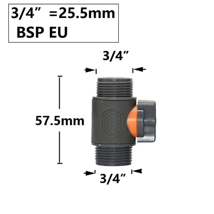 Garden Hose Quick Connector 1/2 3/4 1 Inch Pipe Coupler Stop Water Connector 16/20/32mm Repair Joint Irrigation System Fitting