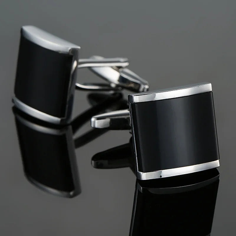 Cufflinks For Men Luxury Silvery Cuffs Retro Metal Cuff Links Mens French Square Button Shirts Business Jewelry Gift For Wedding