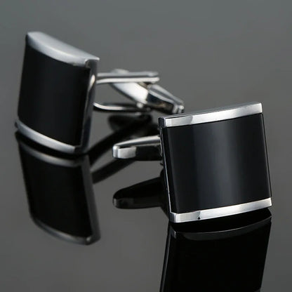 Cufflinks For Men Luxury Silvery Cuffs Retro Metal Cuff Links Mens French Square Button Shirts Business Jewelry Gift For Wedding
