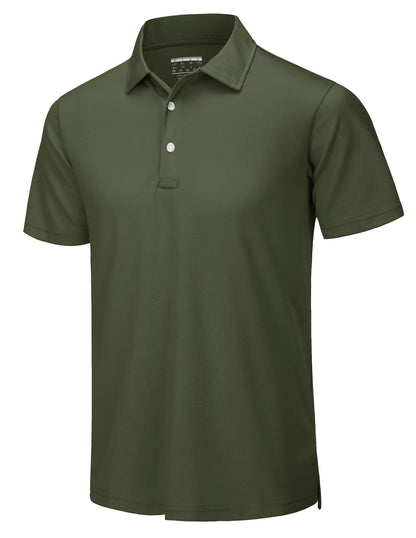 TACVASEN Summer Casual T-shirts Mens Short Sleeve Polo Shirts Button Down Work Shirts Quick Dry Tee Sports Fishing Golf Pullover