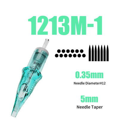 Dragonhawk ALPHA Tattoo Cartridges Needles Supplies RL RM M RS for Tattoo Machine Gun Permanent Makeup or Body Art Given Tattoo