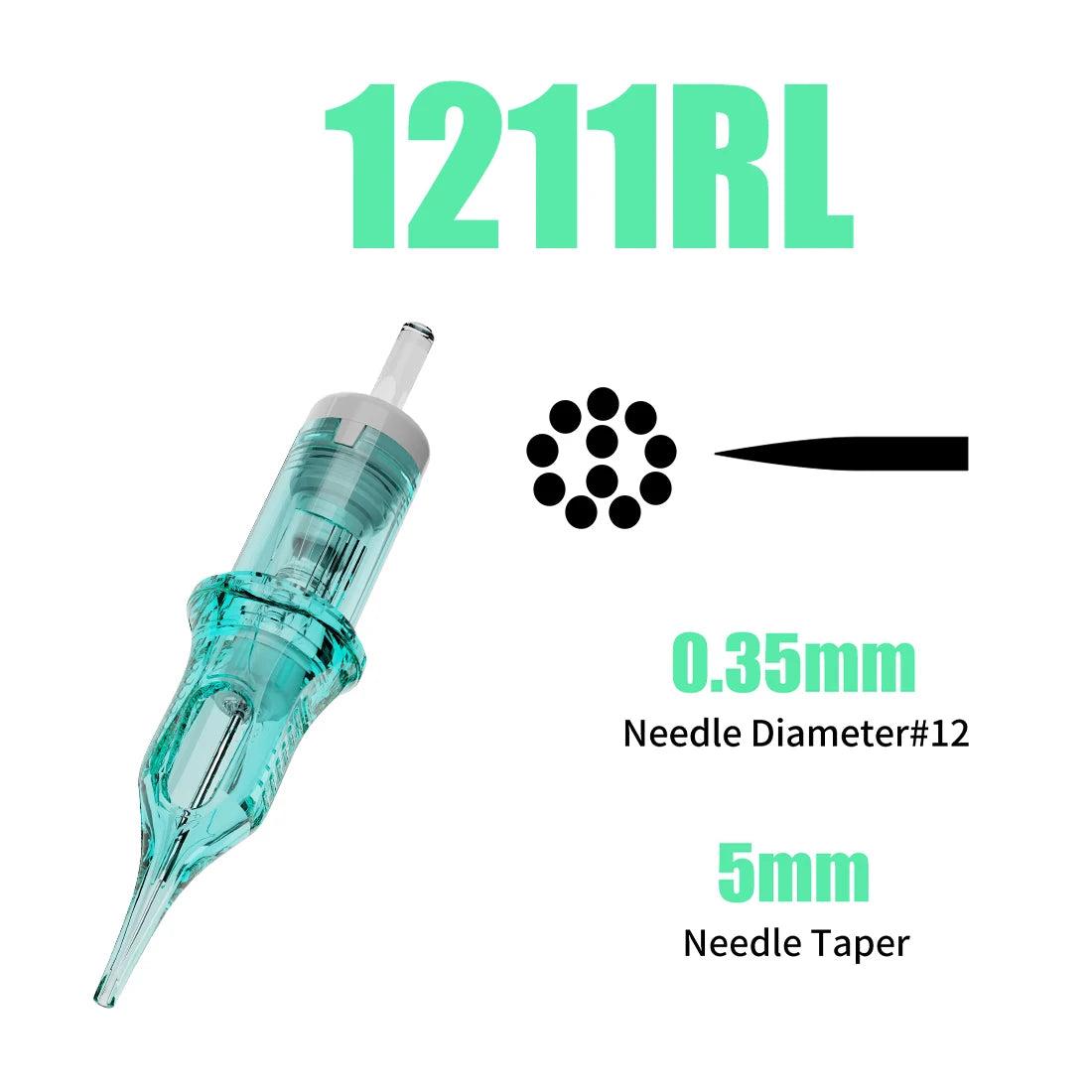 Dragonhawk ALPHA Tattoo Cartridges Needles Supplies RL RM M RS for Tattoo Machine Gun Permanent Makeup or Body Art Given Tattoo
