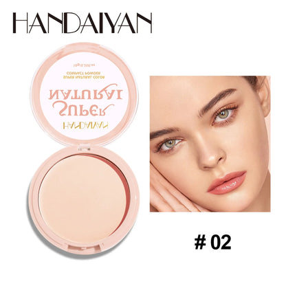 8 Color Matte Face Pressed Powder 24 Hours Oil Control Natural Setting Powder Foundation Full Coverage Waterproof Lasting Makeup