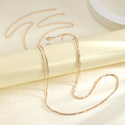 Double Layer Sequin Coin Waist Chain Belt Summer Boho  Beach Bikinis Simple Adjustable Body Jewelry Set for Women Gifts 2024 New