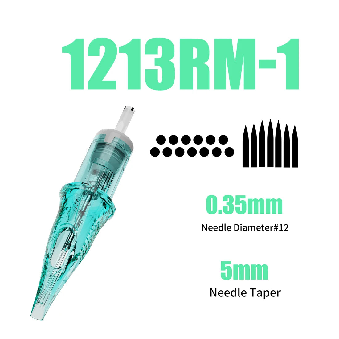 Dragonhawk ALPHA Tattoo Cartridges Needles Supplies RL RM M RS for Tattoo Machine Gun Permanent Makeup or Body Art Given Tattoo