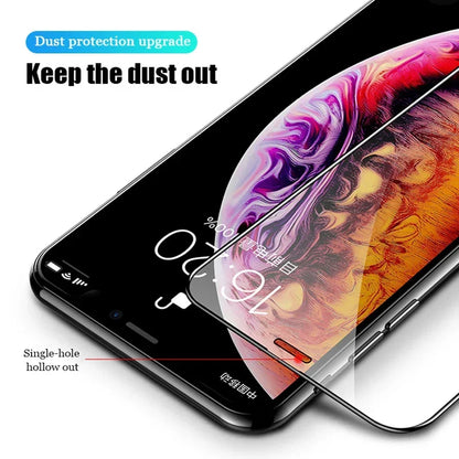3PCS Full Cover Tempered Glass for iPhone 16 15 14 13 12 11 Pro Max Screen Protector for iPhone 16e 13 12 Mini X XR XS SE 2020