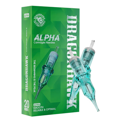 Dragonhawk ALPHA Tattoo Cartridges Needles Supplies RL RM M RS for Tattoo Machine Gun Permanent Makeup or Body Art Given Tattoo