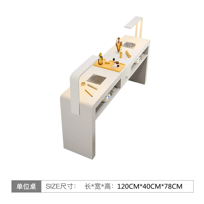 Professional Manicure Tables Rest Salon Portable Table Nails Designer Aesthetic Hair Furniture Desk Nageltisch Station Chair