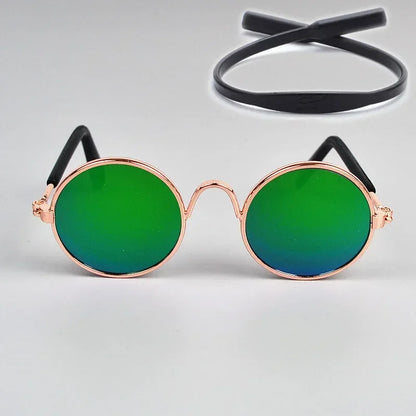Cat Sunglasses Summer Outdoor Puppy UV Protection Sunglasses Dolls Sun Glasses Small Dog Cosplay Photo Props Cute Pet Sunglasses