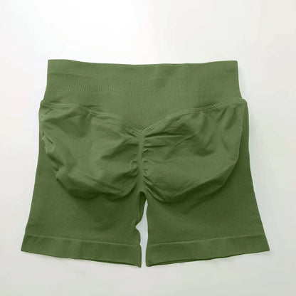 NCLAGEN Seamless Shorts 4.5" Gym Shorts Woman Scrunch Butt Fitness Sports Short Workout Seamless Leggings Running Yoga bottoms
