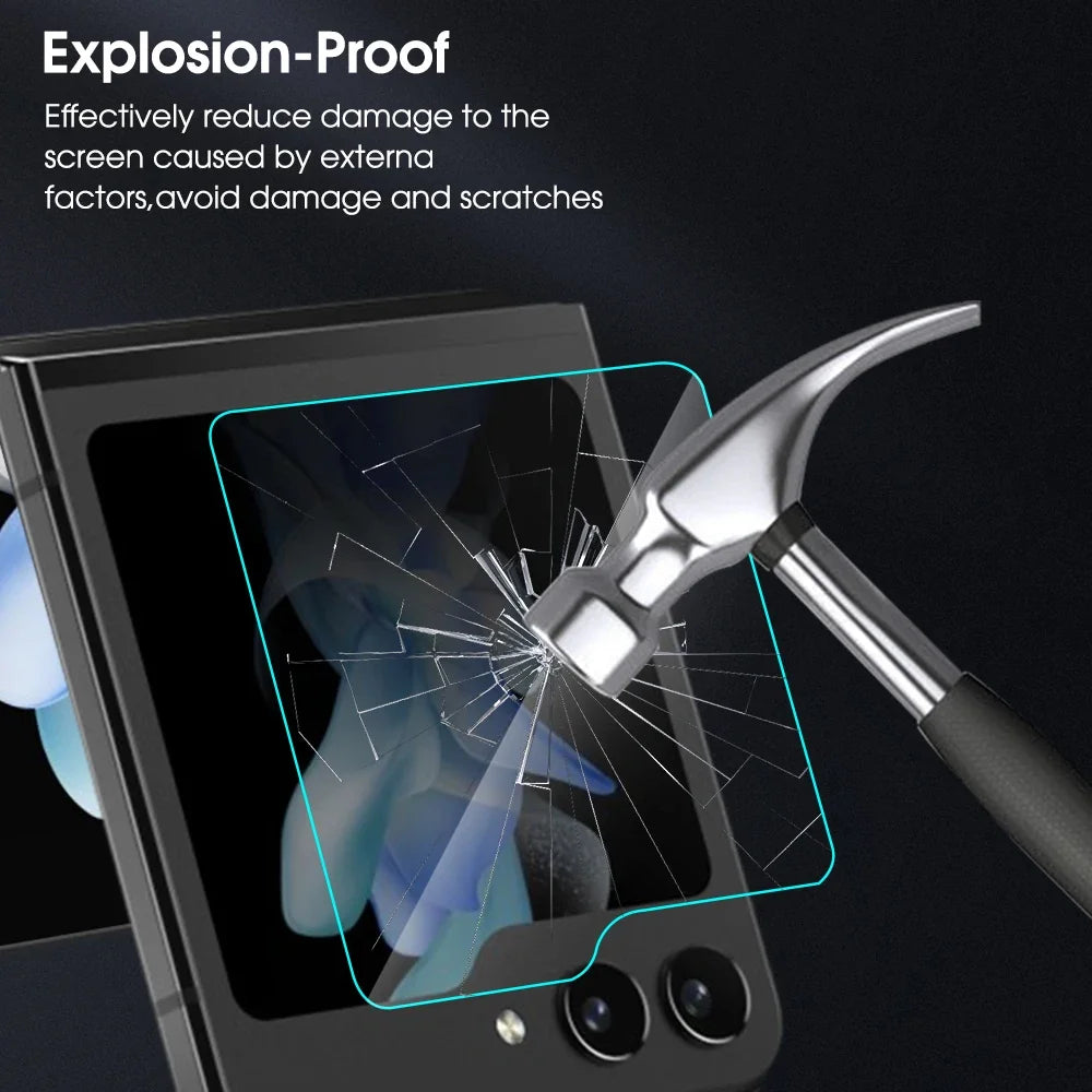 5/1Pcs zFlip7 zFlip6 Back Screen Protector For Samsung Z Flip 7 6 5 Flip6 Flip7 HD Tempered Glass 9H Hardness Protective Film