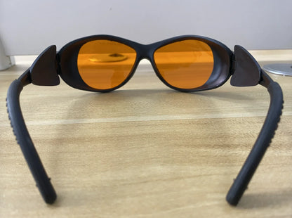 LSG-9 190-490nm OD6+ CE For 405nm 445nm 450nm 473nm violet and blue laser safety glasses VLT 50%  With Case and Cloth