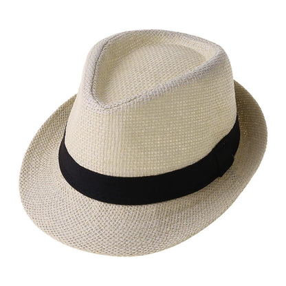 Summer Children's Hat Straw Hat Boys and Girls Baby Cap Manual Straw Summer Vacation Hat Parent-child for Sun Caps