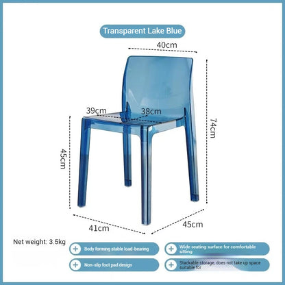 High Dining Bar Chairs Office Nordic Accent Velvet Bar Stools Luxury Transparent Acrylic Design Banqueta Home Furniture HBBC