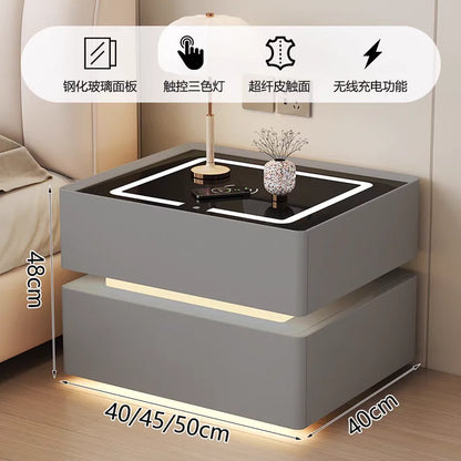 Night Table Nightstands Bedside Tables Smart Dressers Bedroom Furniture Bed Side Home Mesinhas De Cabeceira Nightstand Stand