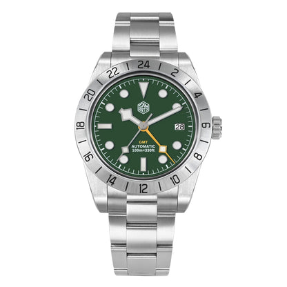 San Martin New 39mm NH34 BB GMT Automatic Mechanical Watch Sport Watch Sapphire Luminous Waterproof 100m for Men Relogio SN0054