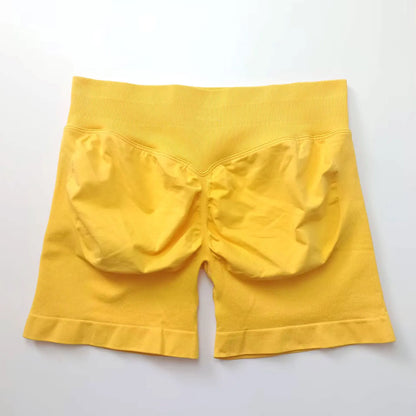 NCLAGEN Seamless Shorts 4.5" Gym Shorts Woman Scrunch Butt Fitness Sports Short Workout Seamless Leggings Running Yoga bottoms