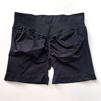 NCLAGEN Seamless Shorts 4.5" Gym Shorts Woman Scrunch Butt Fitness Sports Short Workout Seamless Leggings Running Yoga bottoms