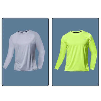 Men Women Quick Dry Long Sleeve Sport T Shirt Gym Jerseys Fitness Shirt Trainer Running T-Shirt Teenager Breathable Sportswears