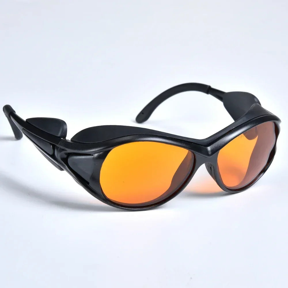 LSG-9 190-490nm OD6+ CE For 405nm 445nm 450nm 473nm violet and blue laser safety glasses VLT 50%  With Case and Cloth