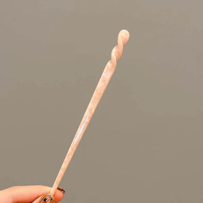 Vintage Chinese Style Hair Sticks for Women Girls Fashion Acetate Chopstick Shaped Hair Clips Pins Jewelry Hair Accessories